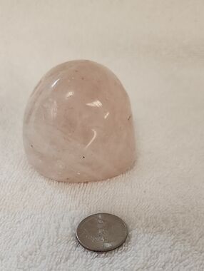 Polished Rose Quartz Decorative Stone - Pink